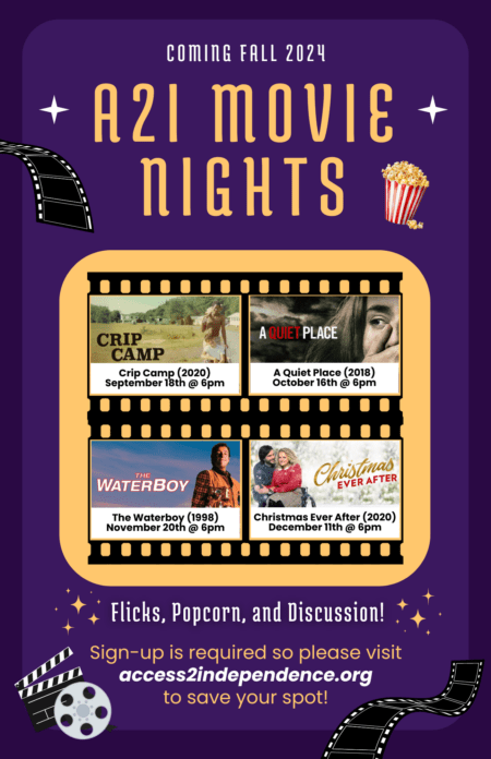 A2I Movie Nights Fall 2024 Flyer